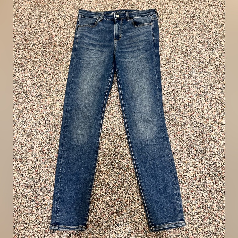 American Eagle Next Level Stretch Hi-Rise Skinny Jeans US10